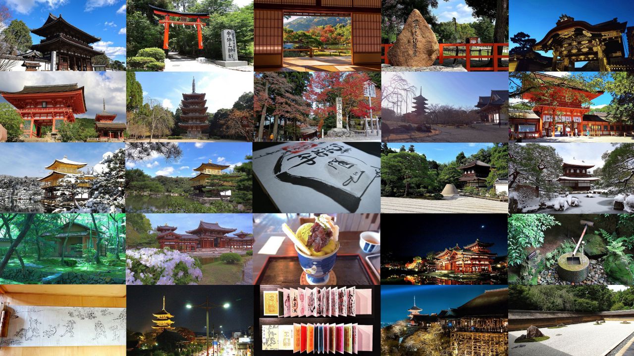 世界遺産｢古都京都の文化財｣全17構成資産の風景&御朱印の動画まとめ！
